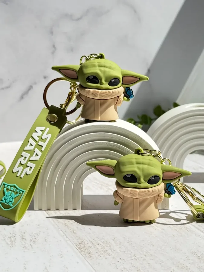 e8b49a-1 جاکلیدی سیلیکونی Baby Yoda (کدa0159) - تصویر 1
