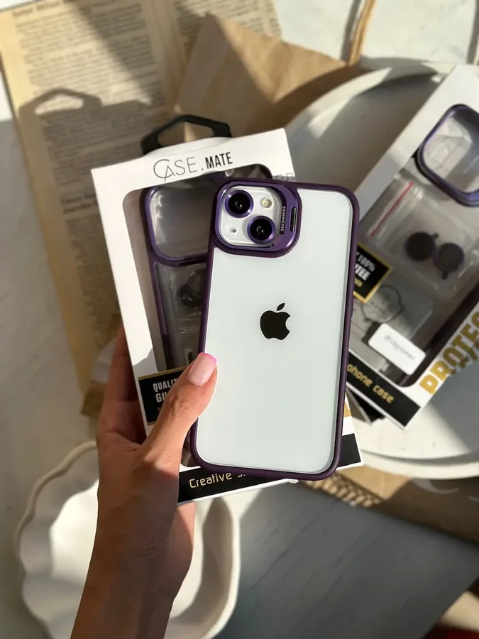 6a0006-1 قاب Purple Eason Case همراه با محافظ لنز رینگی (کدC1372) - تصویر 1