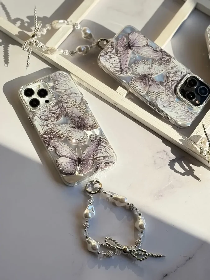 021e23-1 قاب Grey butterfly diamond (کدC1862) - تصویر 1