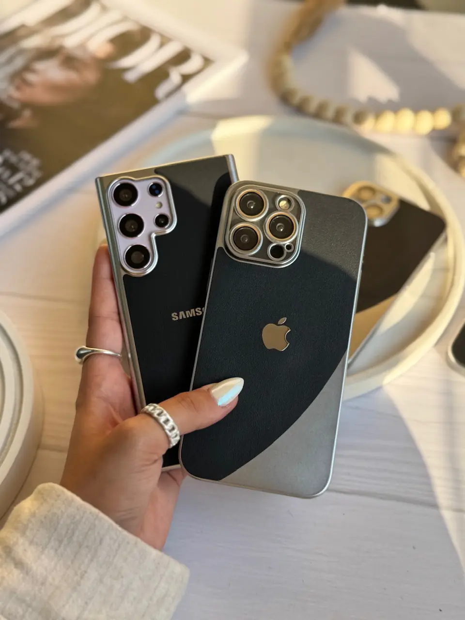 aade5c قاب متالیکا آیفون (کدC1863) - تصویر 1