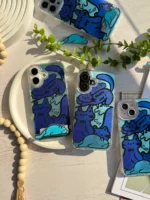 قاب Happy Blue Cat بدون‌ استند (کدC1895)