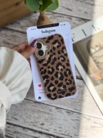 قاب پلنگی قهوه ای Bonne Case آیفون (کدC2054) - تصویر 4