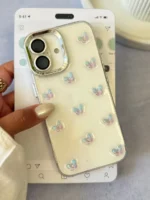 قاب پروانه رنگی زمینه شاینی (کدC2108) - تصویر 8