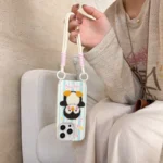 قاب پنگوئن بامزه با بند مچی دو قلاب (کدC1922) - تصویر 6