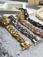 بند اپل واچ کارتیر گل azurea (کدw5033) - تصویر 5