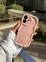 قاب Peachy Flowers & butterfly آیفون ، سامسونگ ، شیائومی (کدC2092)