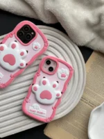 قاب پنجه سیلیکونی صورتی (کدC1615)