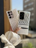 قاب White Christian Dior دور لنز نگین سامسونگ و شیائومی (کدC2076)