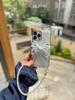 قاب پاپیون نقره ای با بند ژلاتینی (کدC2003) - تصویر 8