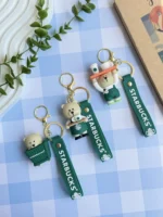 جاکلیدی سیلیکونی خرس استارباکس (کدa0164) - تصویر 3