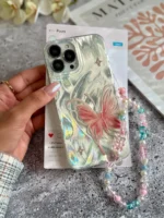 قاب پروانه رز فلای با آویز آیفون (کدC2147)