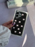 قاب پاپیون صورتی شاین آیفون ، سامسونگ ، شیائومی (کدC2059) - تصویر 8