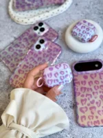 ایرپاد ست قاب پلنگی Violet (کدa0300)