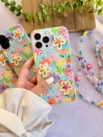 قاب باغچه با آویز و گل های برجسته (کدC2079)