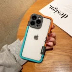 بند اپل واچ چرمی هرمس نارنجی با قفل طرح هرمس (کدw5075) - تصویر 2