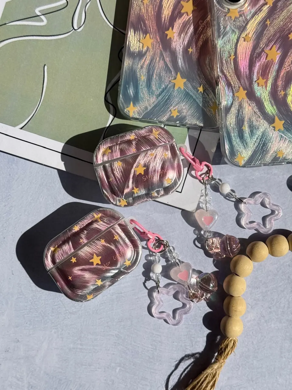 0c44ae ایرپاد ست قاب star light با آویز (کدa0314) - تصویر 1