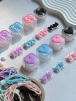 محافظ آداپتور 20 وات آیفون قلب و پاپیون رنگی (4تکه) (کدa0176) - تصویر 3