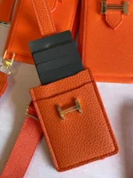 جاکارتی چرمی هرمس نارنجی (کدa0315)