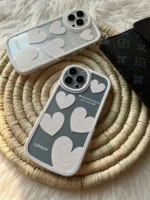 قاب قلب سفید استند دار با کاور ایرپاد (کد c1044) - تصویر 4