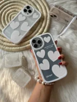 قاب قلب سفید استند دار با کاور ایرپاد (کد c1044) - تصویر 8