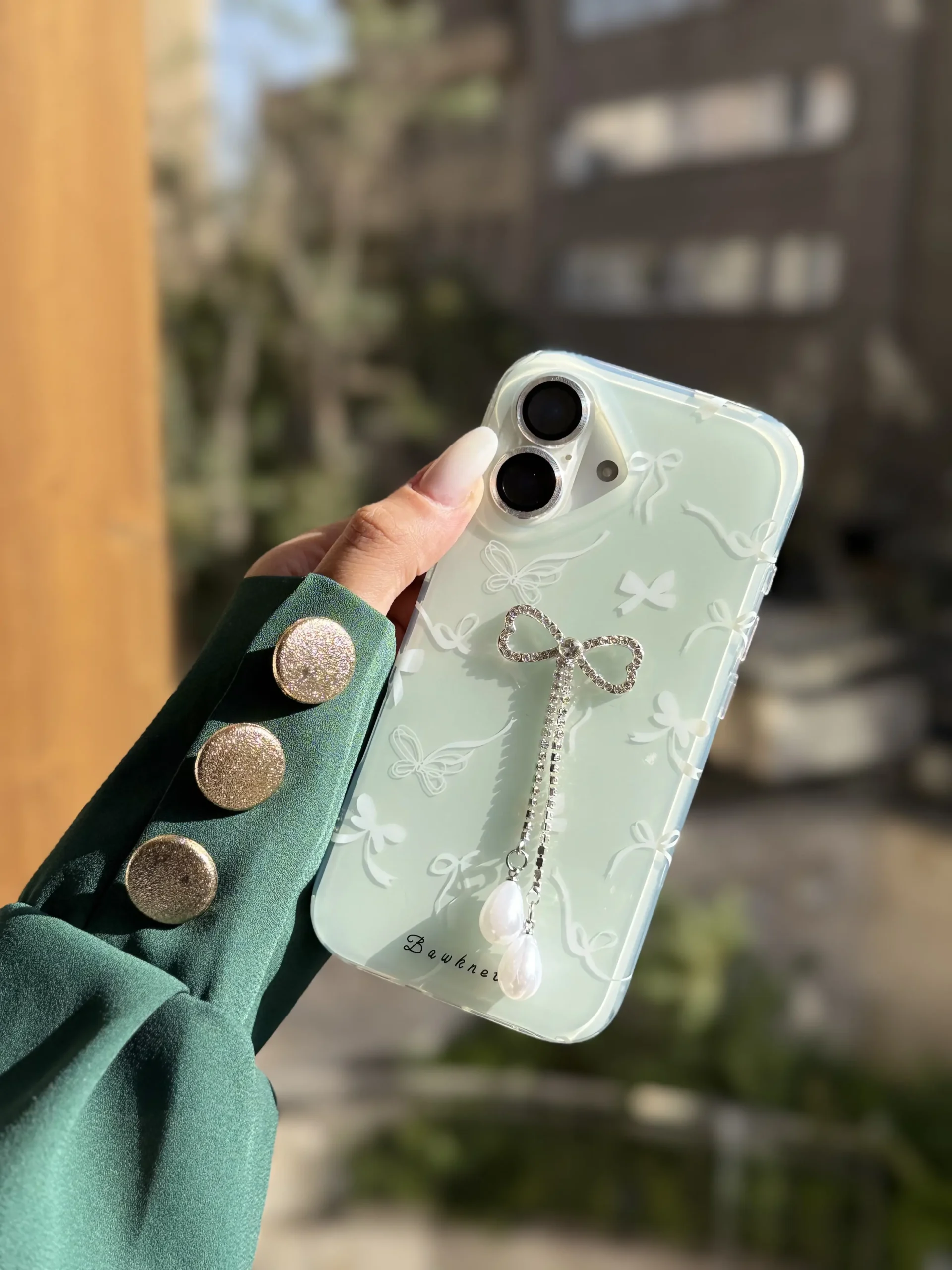 a3a7c3 قاب Green bow (کدC2125) - تصویر 1
